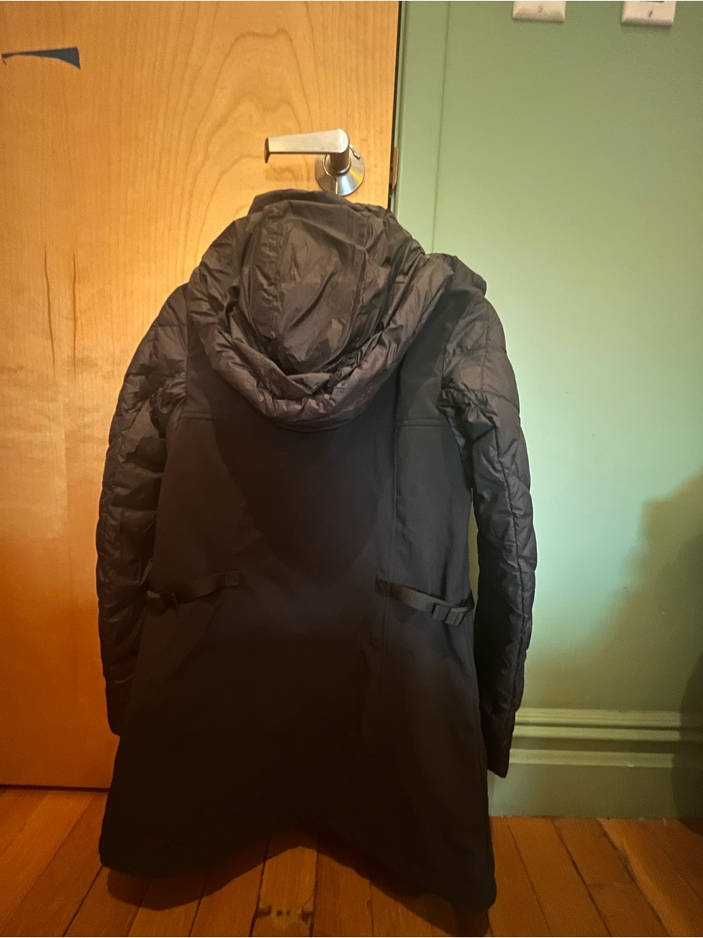 Canada Goose Black Quilted Sleeve Jacket with Signature Patch